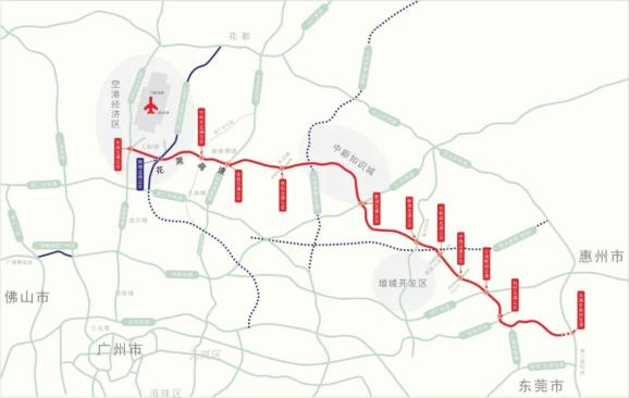 花莞高速西延线规划图图片