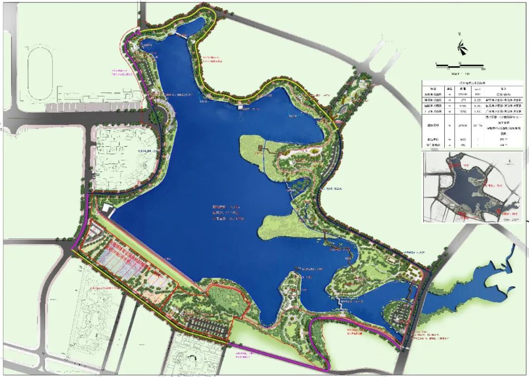 共青湖公园预计明年8月完工 共青湖公园建设项目规划用地总面积58