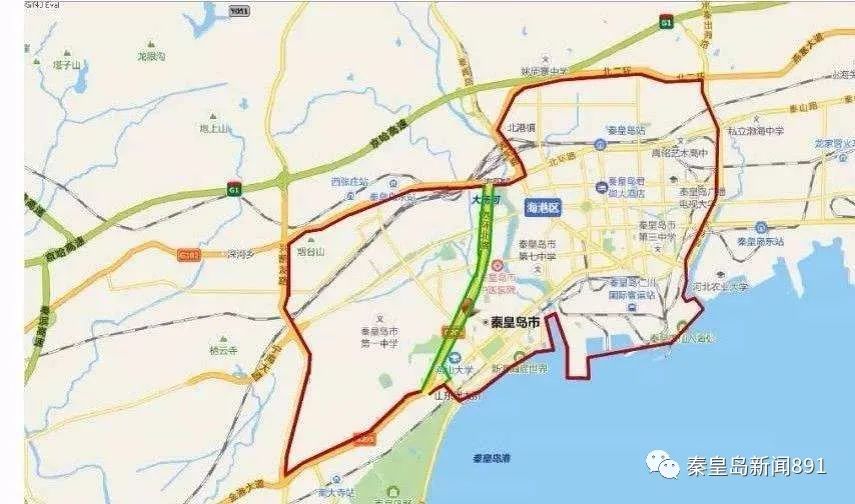 湖路(不含)以東,102國道(不含)以南,東港路(不含)以西區域內道路通行