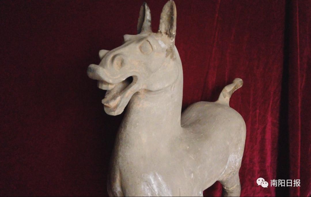 南阳市博物馆馆藏文物的故事77行走的表情包汉代陶马来啦