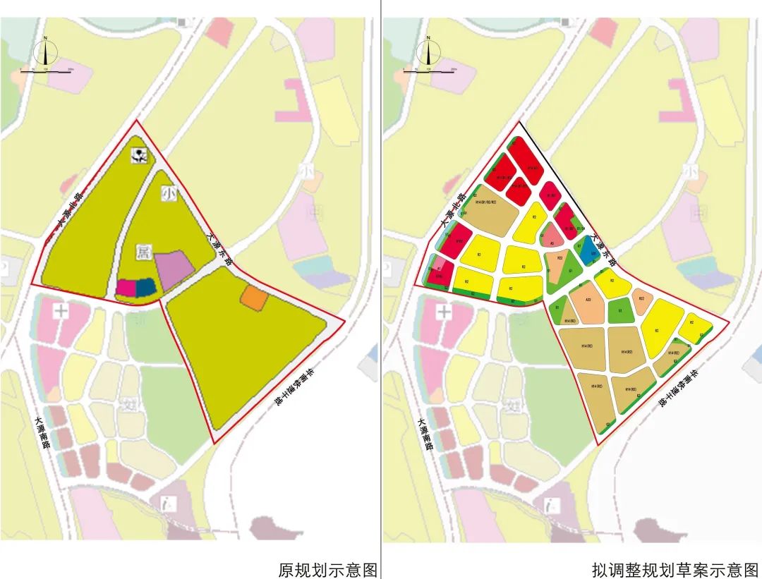 新增商业商务居住用地大源村片区提升二期规划出炉啦