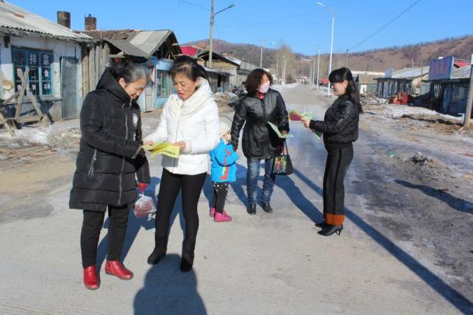 新林区大乌苏镇妇联积极开展干湿垃圾分离处理宣传活动