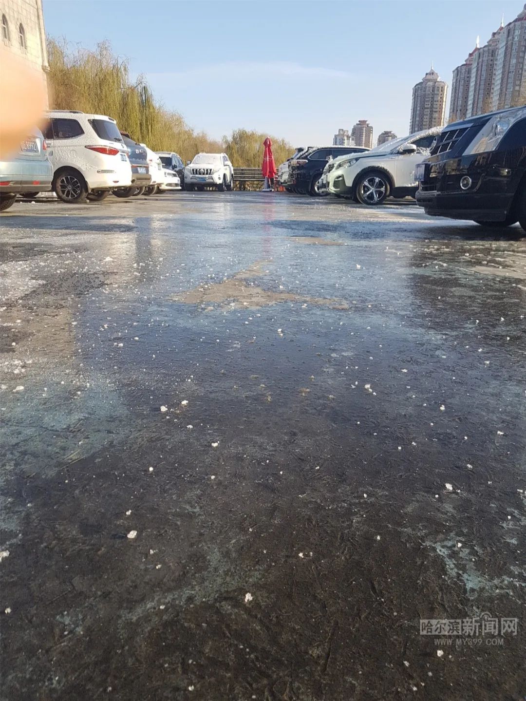 哈尔滨路面结冰图片图片