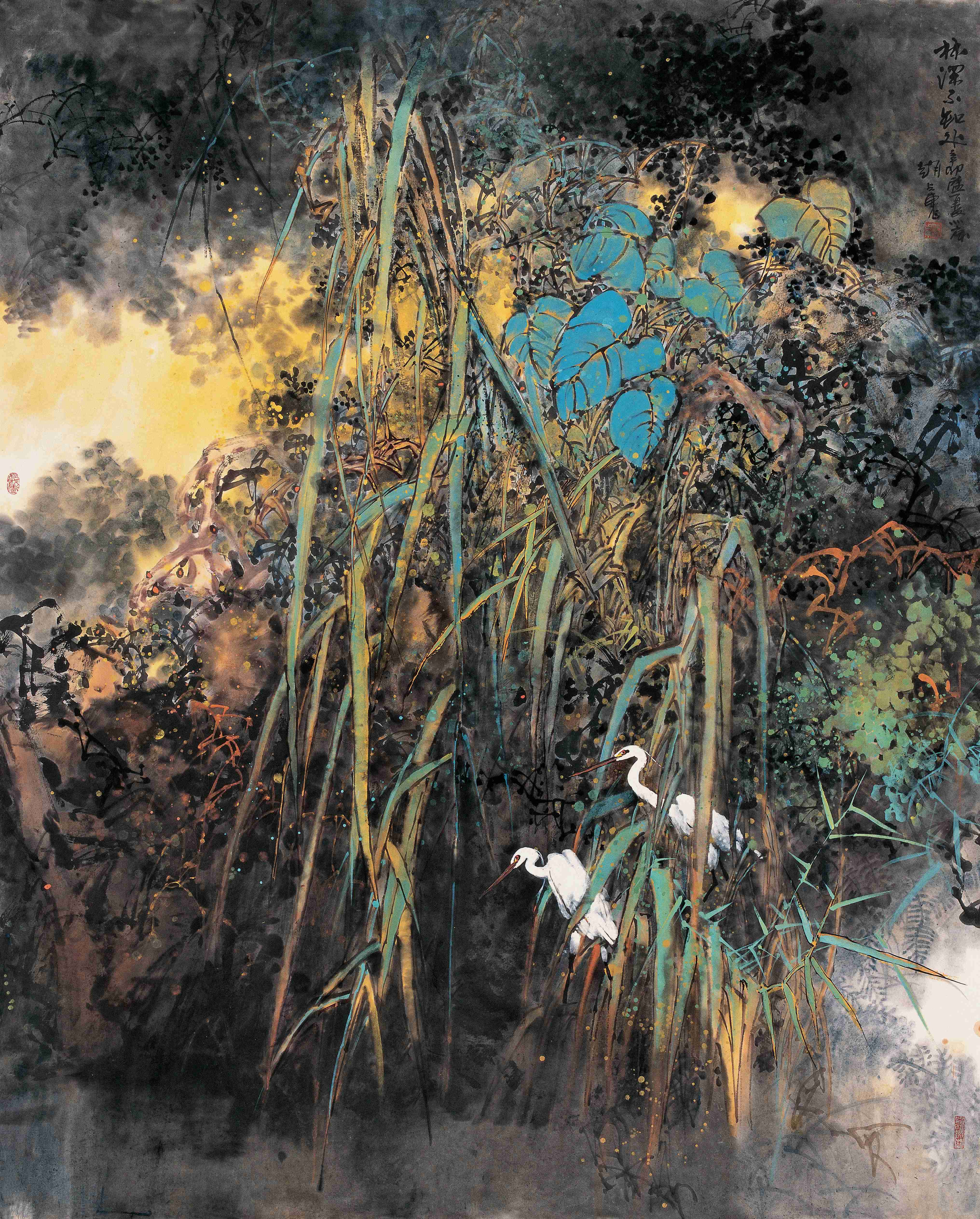 画家赵占东"全景式花鸟画"中的笔墨诗意