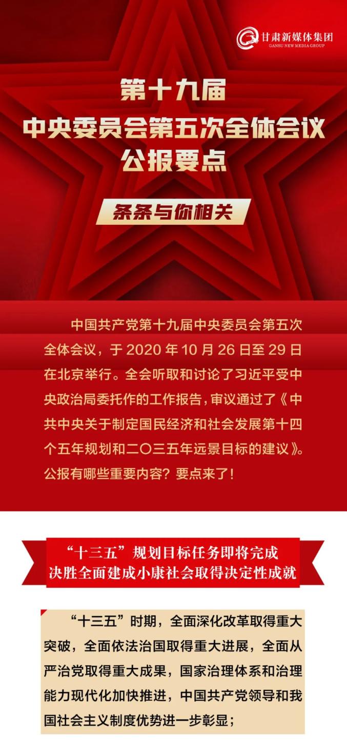 图解条条与你相关十九届五中全会公报要点来了