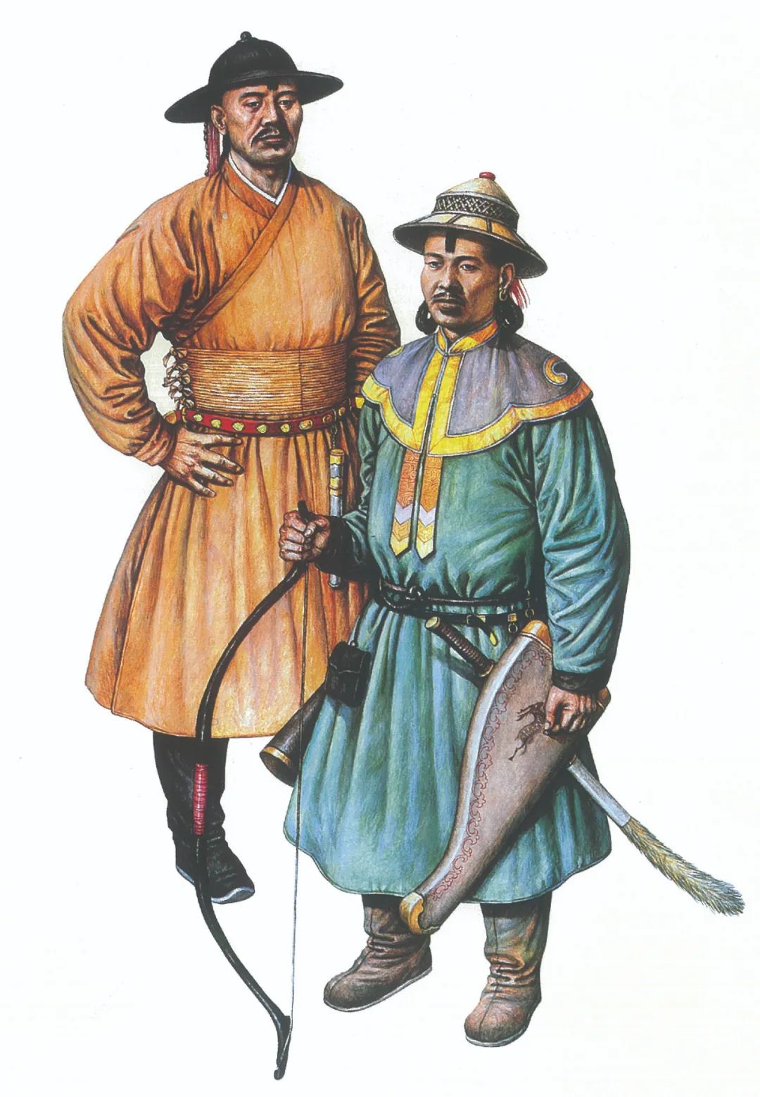 元朝军戎服饰 元朝蒙古军"十五以上,七十以下,无众寡尽签为兵",汉军