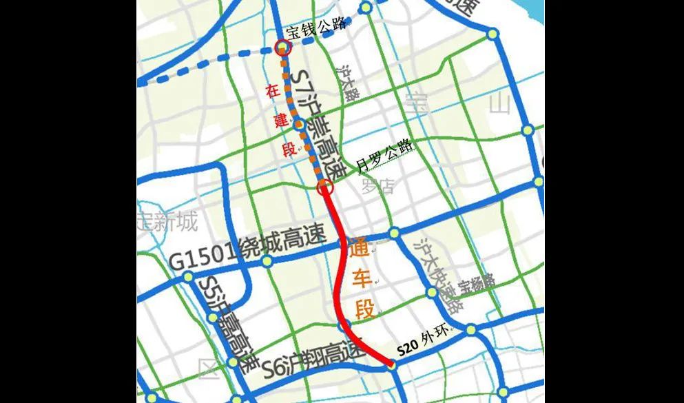 s7沪崇高速路线图图片