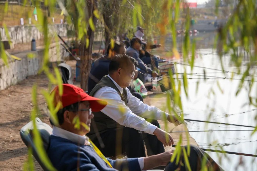 11月11日,2020年日照市老年人钓鱼比赛在日照开发区牟家小庄垂钓园