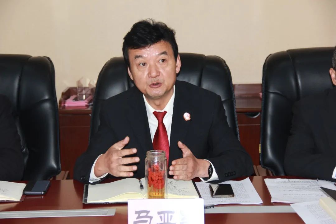 座谈会上,党组成员,副院长李选锋同志结合我院扫黑除恶专项斗争工作