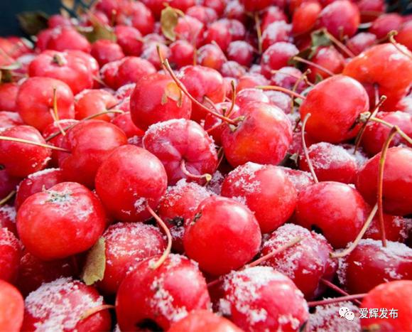 冻花红冻柿子冻梨冻货3top依旧是童年的味道红彤彤,酸甜甜冰糖葫芦2