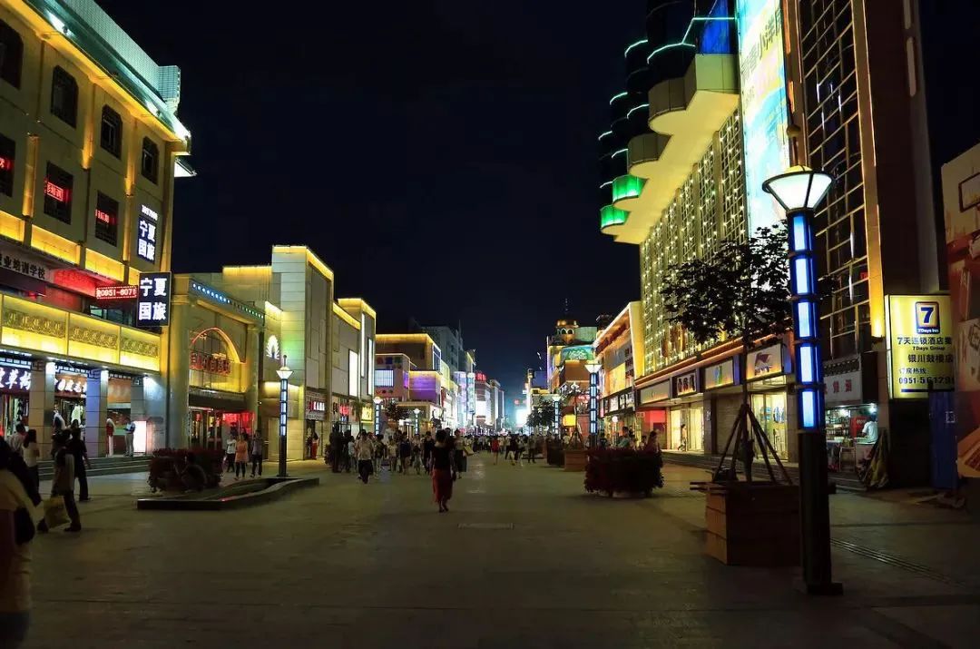 银川夜景真实图片