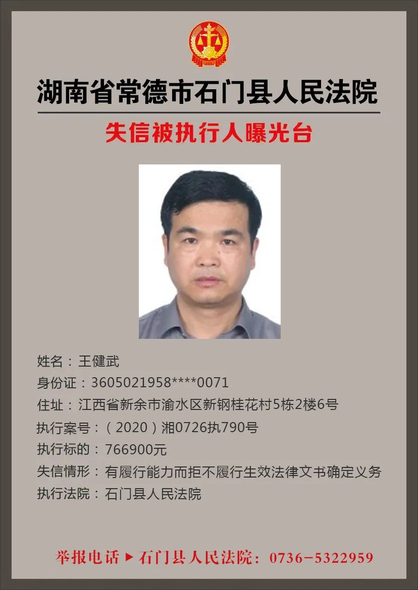 第六轮失信被执行人名单来了