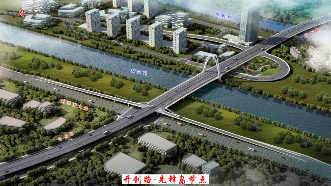 康庄大道-规划双元路段设计为双向6车道城市主干路,与康庄大道辅道