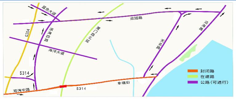 日照314省道改道工程图图片