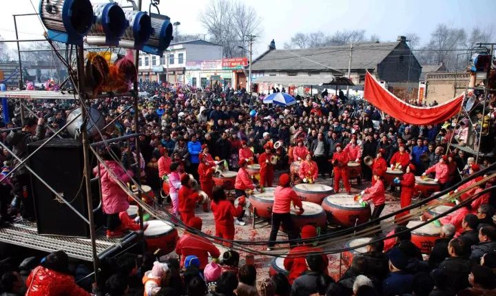 河北赶庙会的老照片这才是小时候的冬天