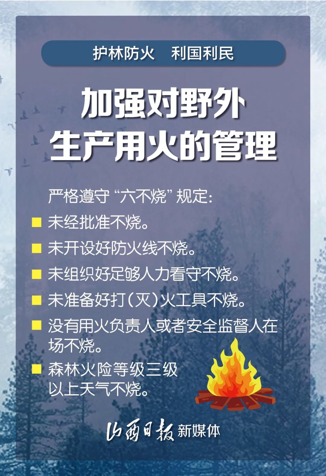 海报丨进入冬季森林防火期如何防患于未燃