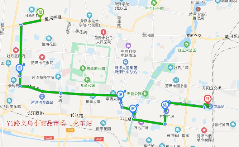 菏泽一路公交车路线图图片