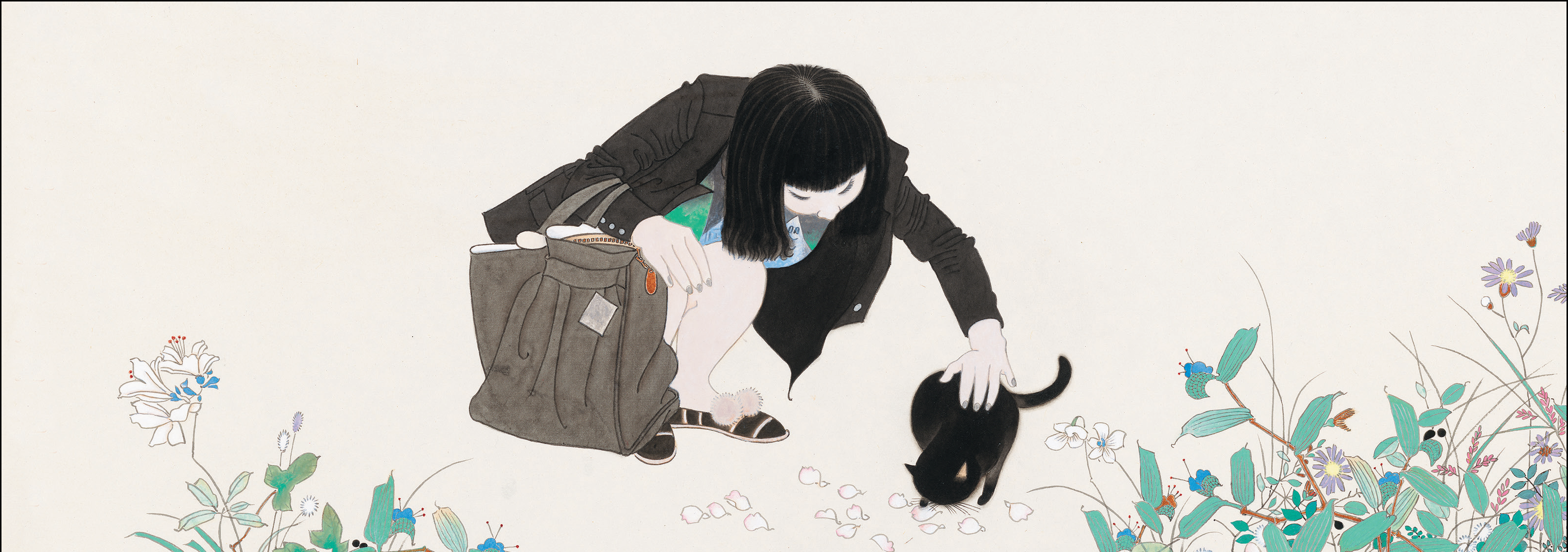 绿荫幽草胜花时&nbsp;&nbsp;刘金贵&nbsp;&nbsp;纸本重彩&nbsp;&nbsp