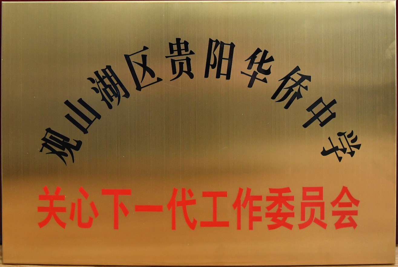 关心青少年成长观山湖区贵阳华侨中学关工委正式挂牌成立
